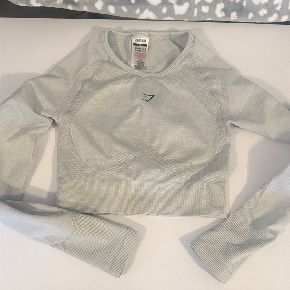 Gymshark Heather Gray Crop Top size small